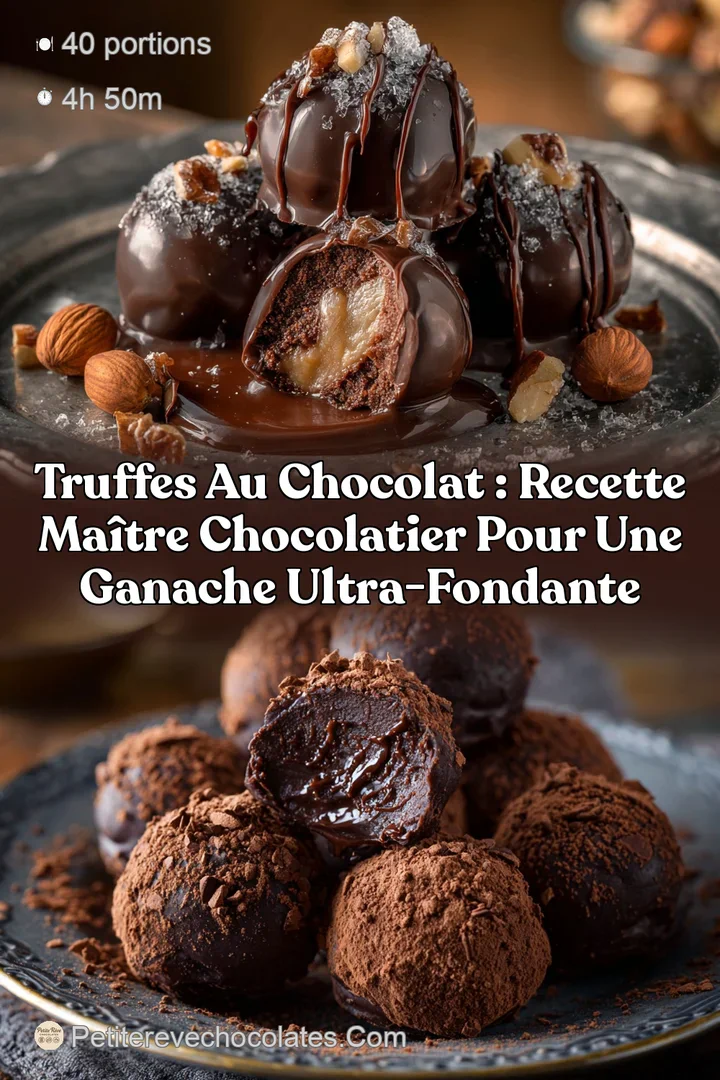 Truffes au chocolat : Recette Ma&icirc;tre Chocolatier pour une ganache ultra-fondante