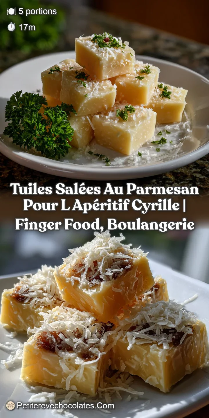 Close-up view of a parmesan tuile revealing its intricate, lacy structure. Warm golden hues and a slightly bubbly texture ...