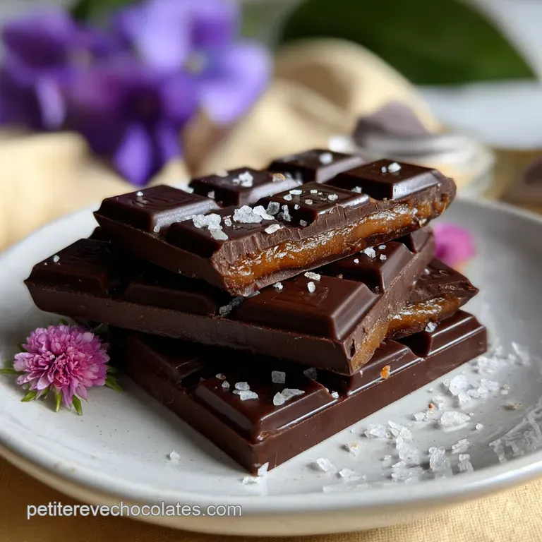 Barre De Chocolat : Le Cru Maison Avec Fleur De Sel presentation