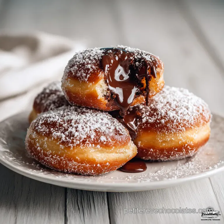 Beignets Au Chocolat : C&oelig;ur Fondant Et P&acirc;te A&eacute;rienne presentation