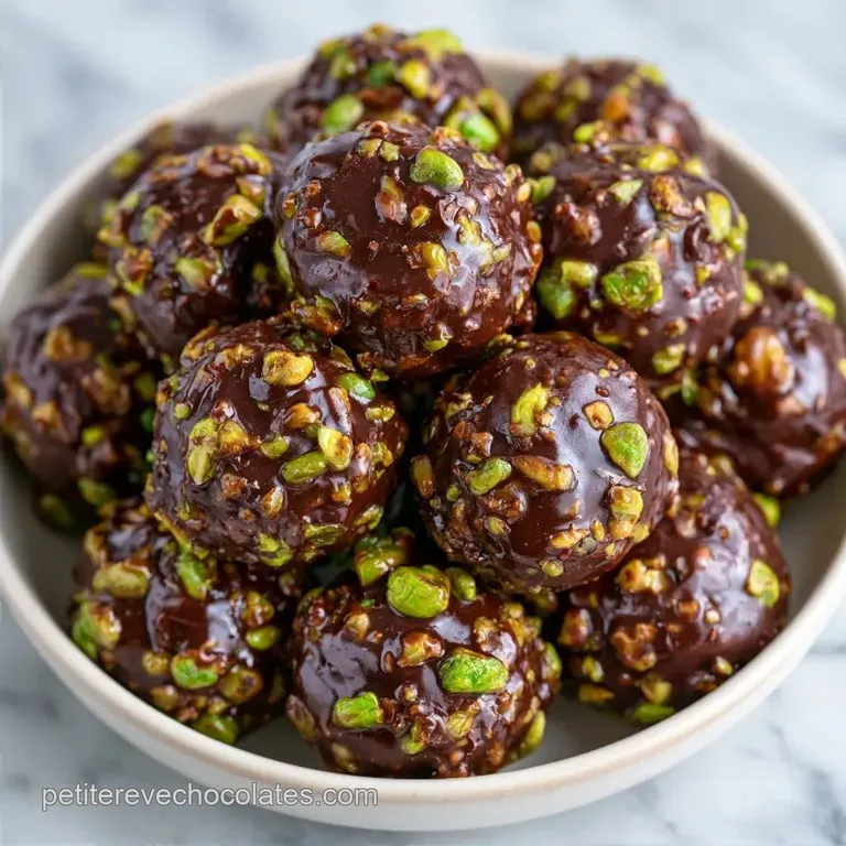 Bouch&eacute;es Chocolat Pistaches Caram&eacute;lis&eacute;es