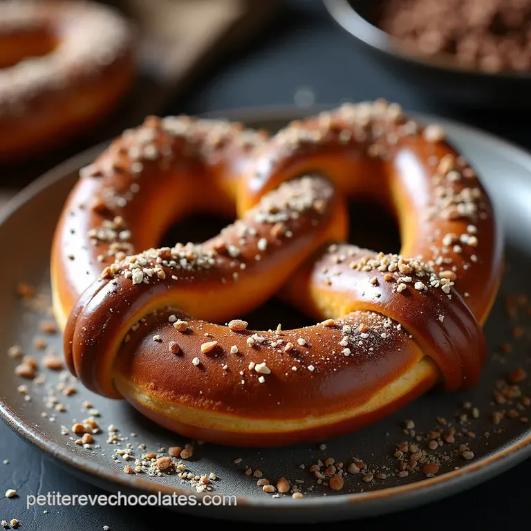 Les Bretzels Nuit dOr au Chocolat Noir Intense Torsades Moelleuses et Glacées
