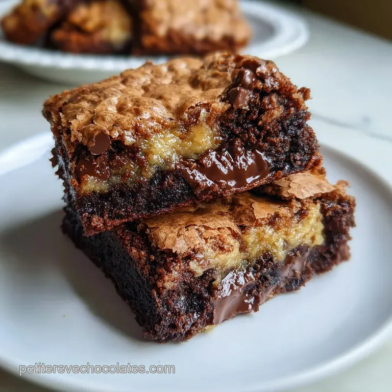 Brookies Maison Parfaits : Double Texture et C&oelig;ur Fondant