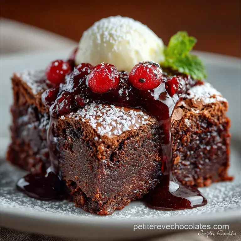 Brownie UltraFondant Sans Beurre LÉquilibre Parfait entre Gourmandise et Légèreté