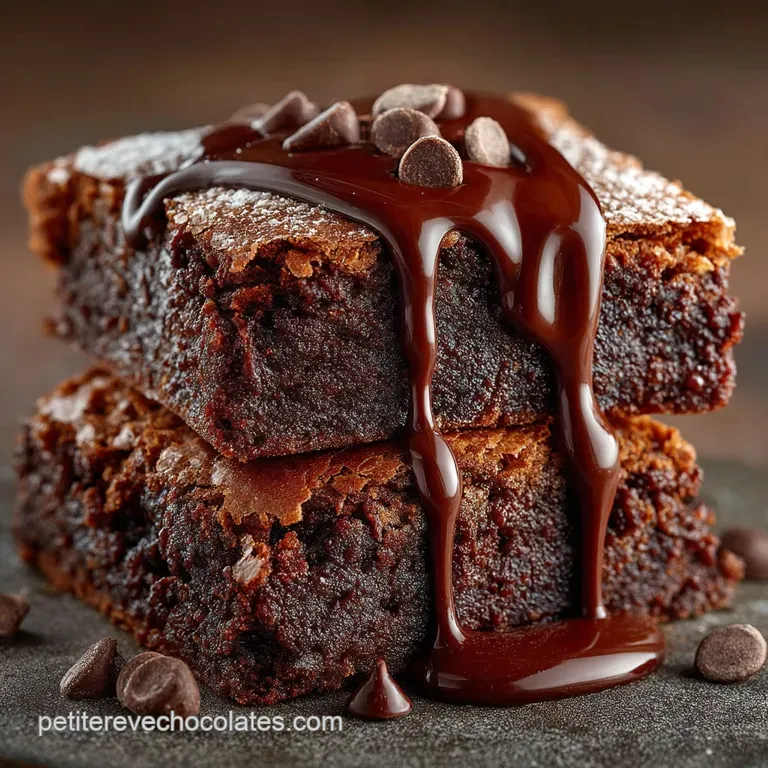 Le Brownie Sans Gluten Fudgy du Chef Le Péché Mignon Intemporel presentation
