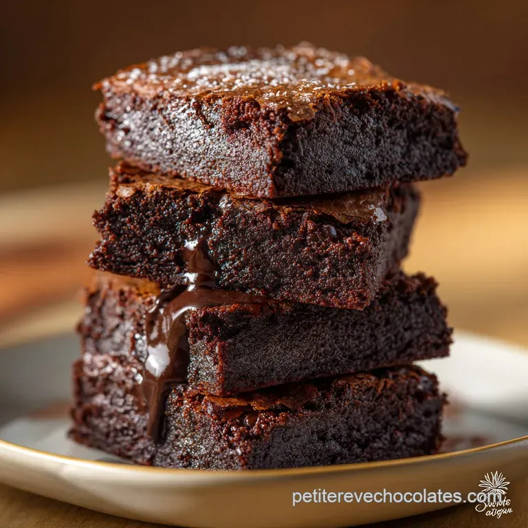 Le Brownie Parfait Du Chef Fondant Intense Et Irr&eacute;sistible presentation