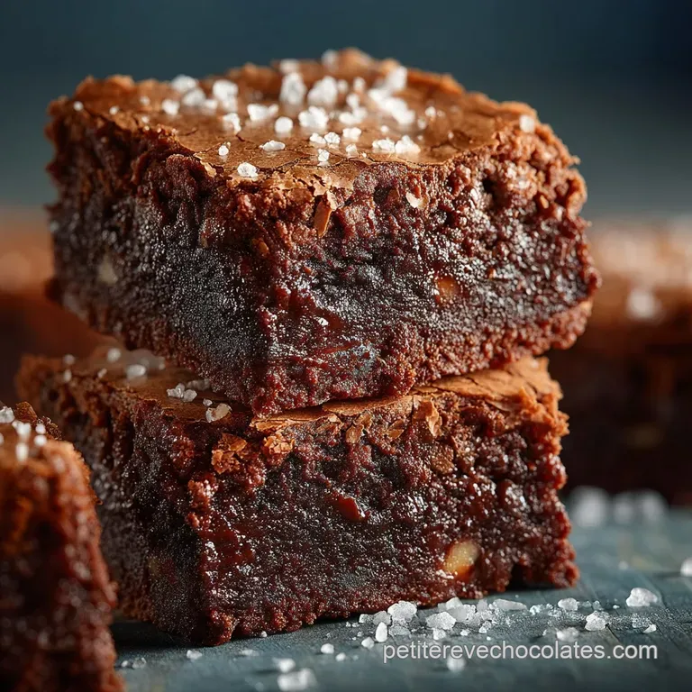 Le Carré Parfait Brownies Fudgy au Chocolat Noir Intense et Noix Torréfiées