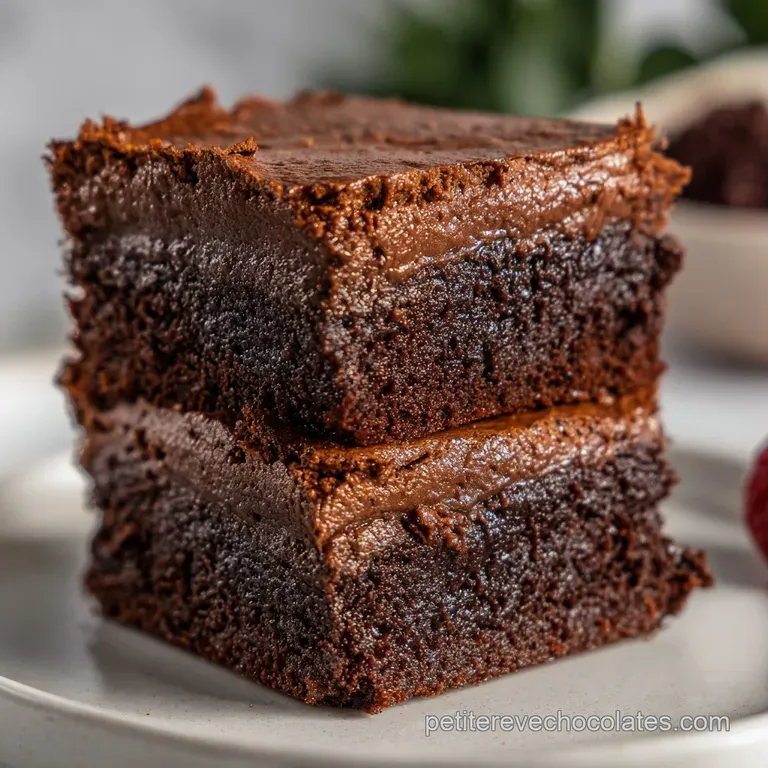 Brownies Mousse Chocolat : Un Feuillet&eacute; de Textures