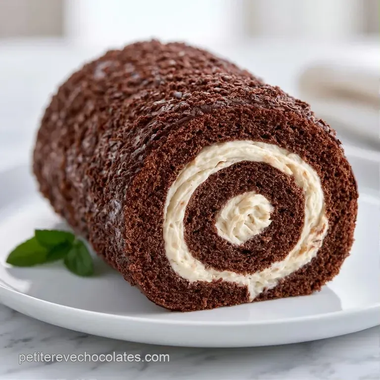 Tranche onctueuse aux nuances brunes et cacao, dress&eacute;e sur porcelaine blanche avec un coulis brillant et frais.