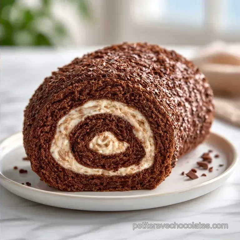 B&ucirc;che Chocolat Marron: Texture Velout&eacute;e