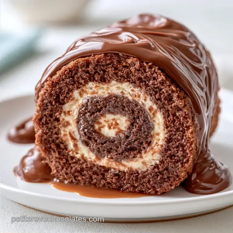 B&ucirc;che Roul&eacute;e Chocolat Ganache: Biscuit A&eacute;rien
