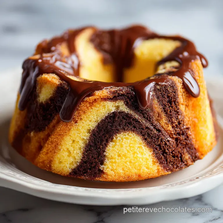 Cake Marbr&eacute; au Chocolat Ultra Moelleux