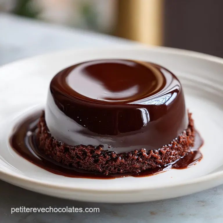 Elegant slice of chocolate charlotte on a white plate, adorned with fresh raspberries and a dusting of cocoa.