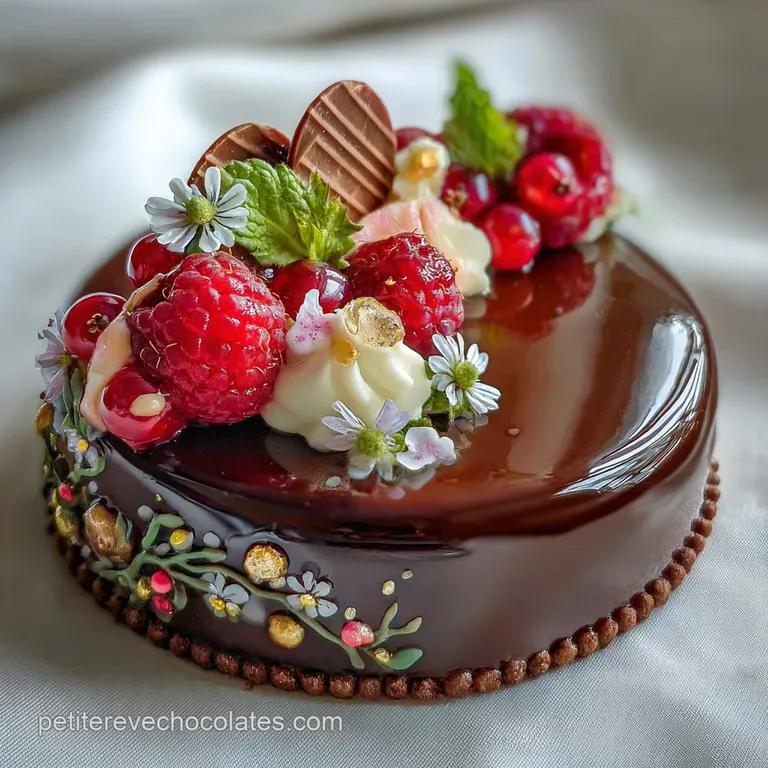 Charlotte Poire Chocolat Mascarpone