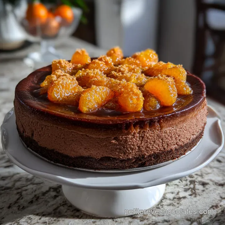 Chocolate Orange Cheesecake : LUltime G&acirc;teau Cr&eacute;meux