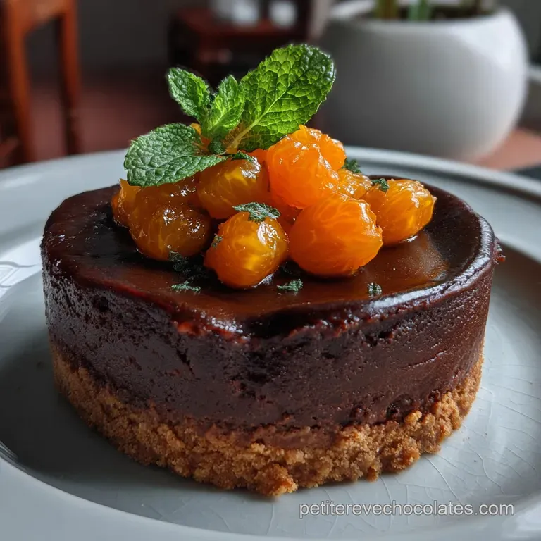 Chocolate Orange Cheesecake: Le Dessert D&eacute;cadent