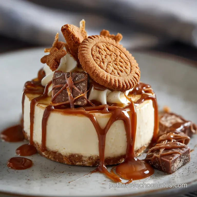 Cheesecake sans cuisson Recette express aux Spéculoos Facile sans four presentation