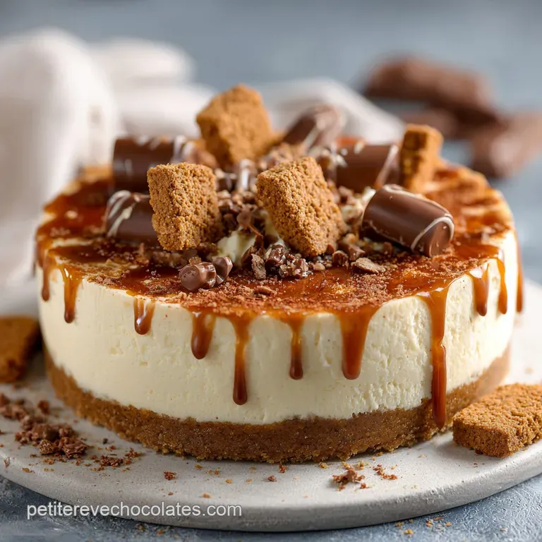 Cheesecake sans cuisson Recette express aux Spéculoos Facile sans four