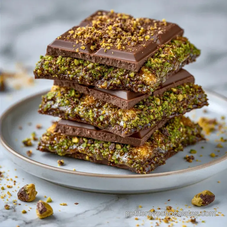 Recette Chocolat Duba&iuml; Original &agrave; la Pistache