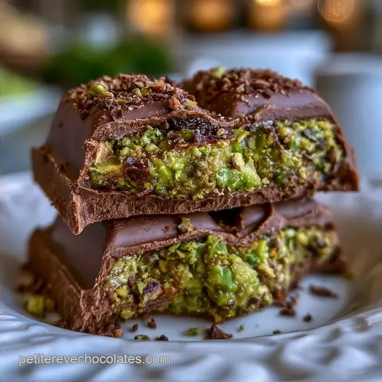 Recette Chocolat Duba&iuml; Rapide &agrave; la Pistache