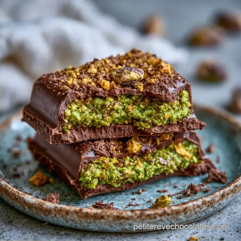 Chocolat Pistache Kada&iuml;f au Tahini