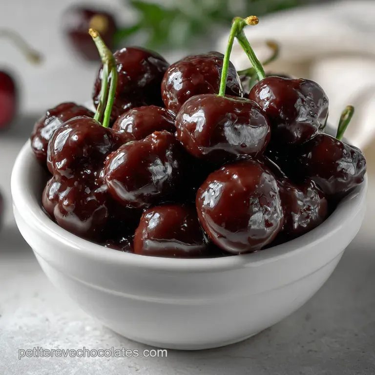 Chocolate Cherries : LArt des Cerises Enrob&eacute;es