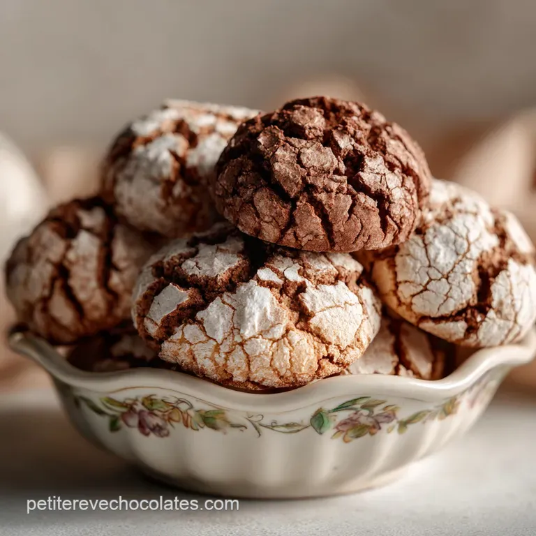 Chocolate Crinkle Cookies