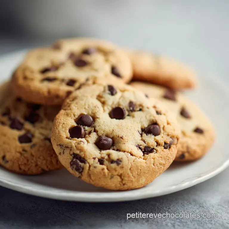 Three soft cookies stacked on a white plate, garnished with fresh raspberries and a light dusting of powdered sugar.