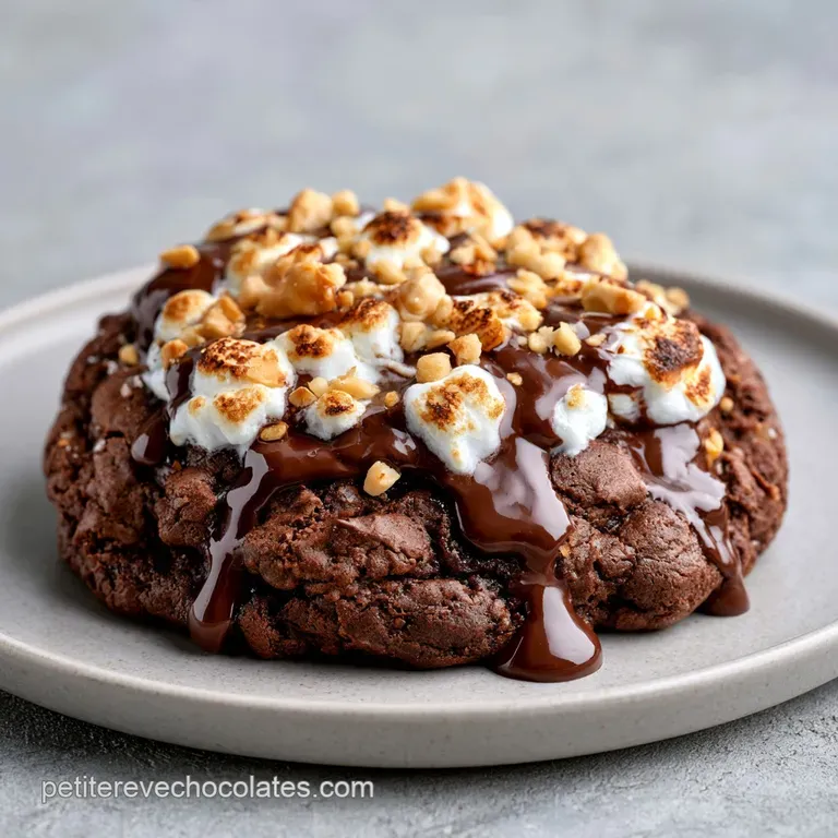 Cookies Rocky Road Chocolat Fudge: C&oelig;ur Velout&eacute;