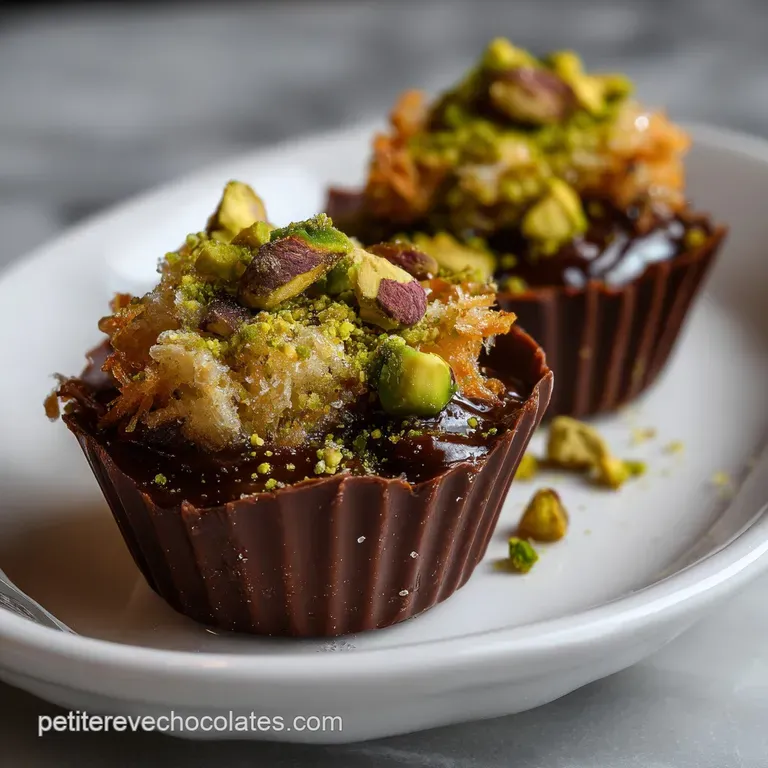 Easy Dubai Chocolate Cups : Recette Ultra Simple
