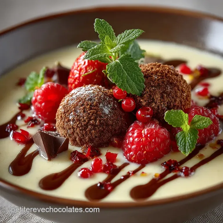 Crème Anglaise Classique Vanille La Base de Tous les Grands Desserts presentation