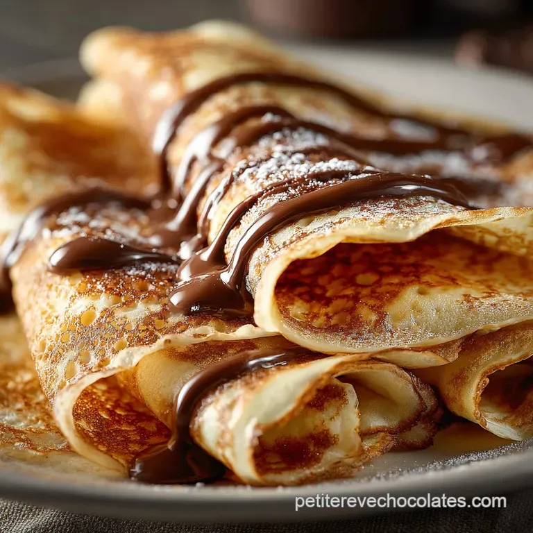 Crêpes maison faciles Le secret dune pâte fine souple et sans grumeaux presentation