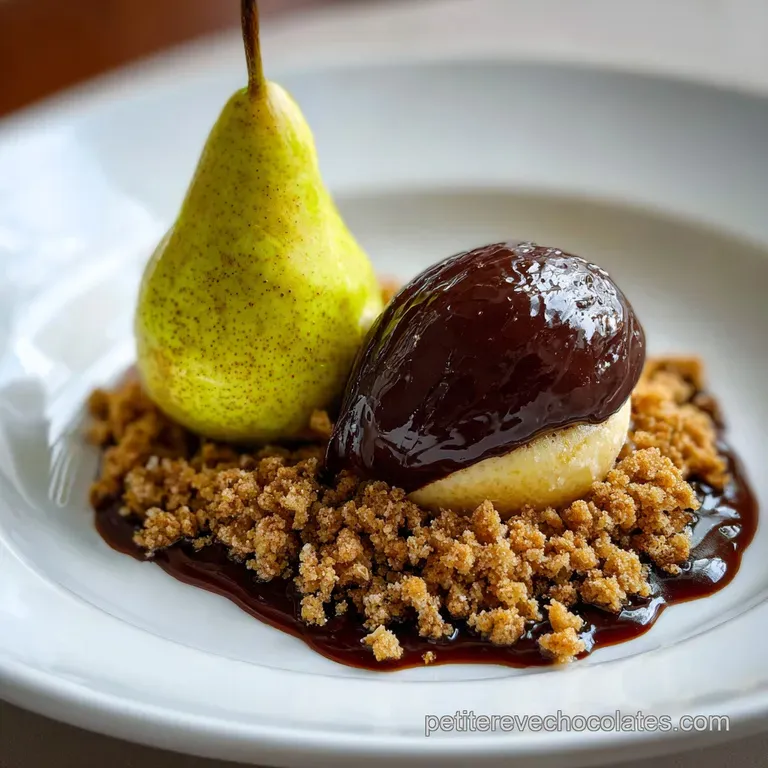 Crumble Poire Chocolat: Fondant et Croquant