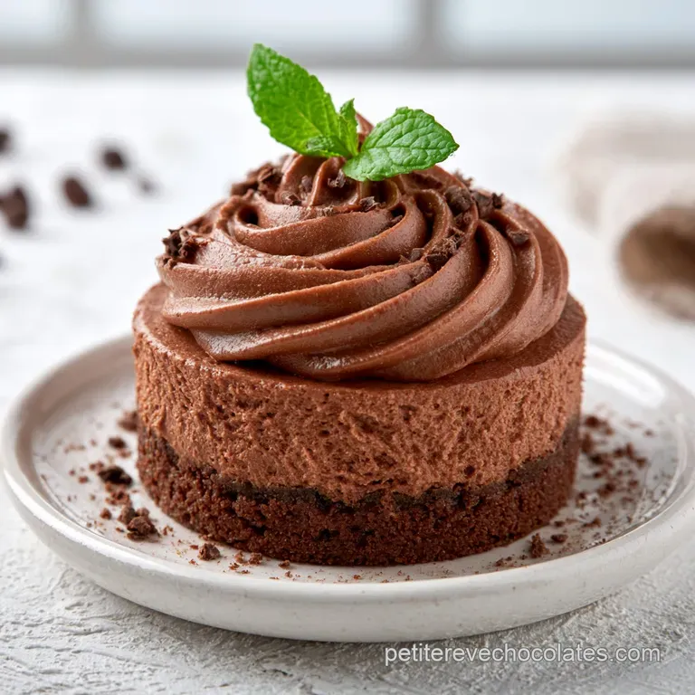 G&acirc;teau Mousse Chocolat Noir: C&oelig;ur Velout&eacute;