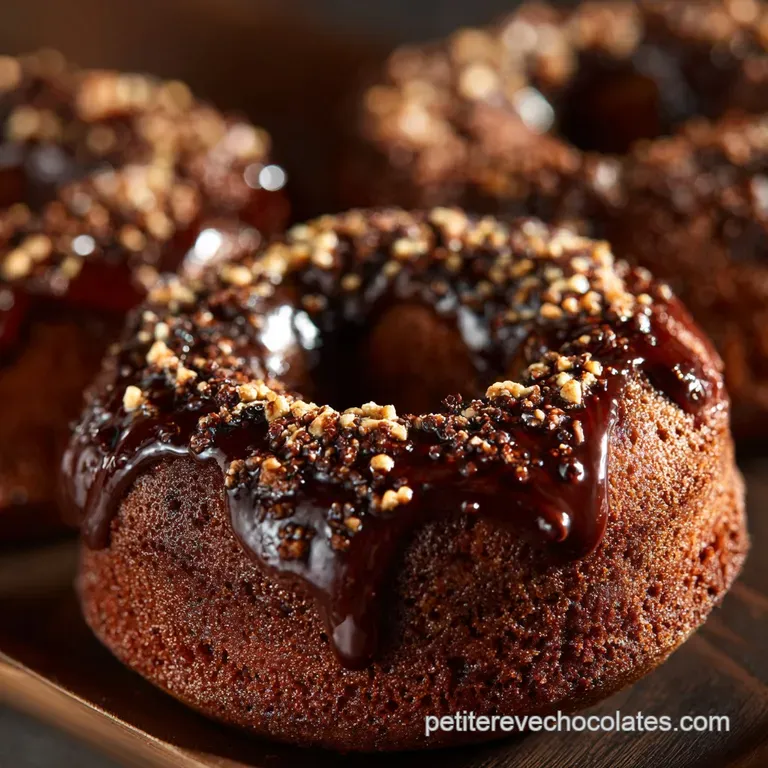 Donuts au chocolat moelleux et chocolat noir le délice américain revisité