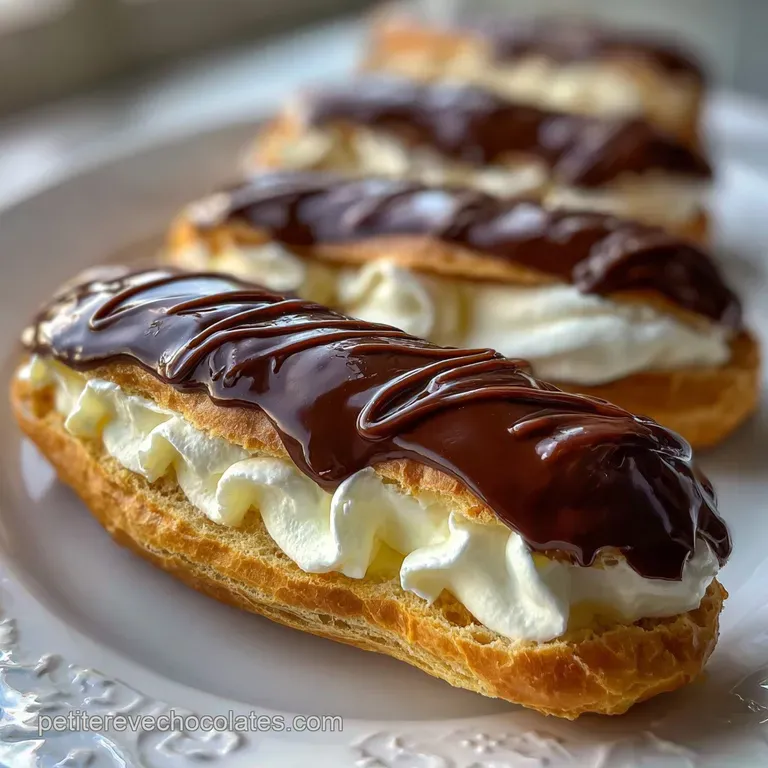 &Eacute;clair au Chocolat: Coque Craquante & Cr&egrave;me Velout&eacute;e