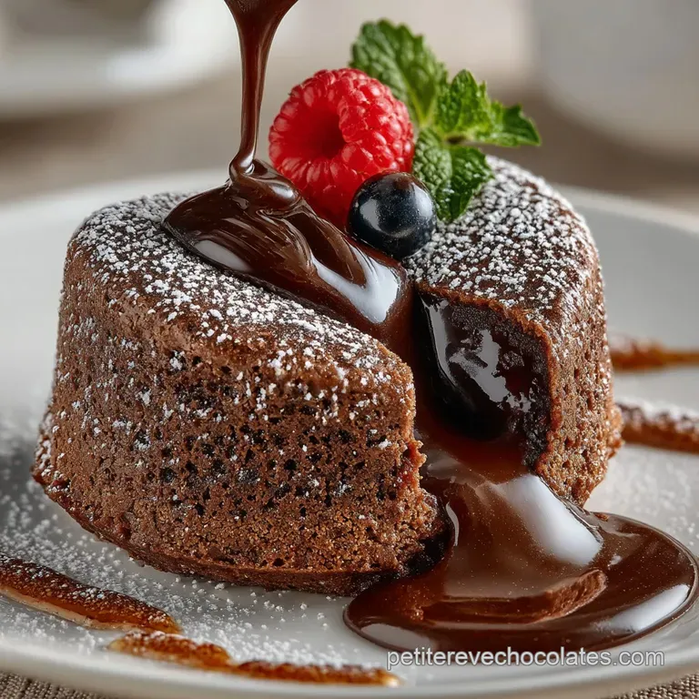 Le Fondant au Chocolat Parfait Cœur Coulant Garanti presentation