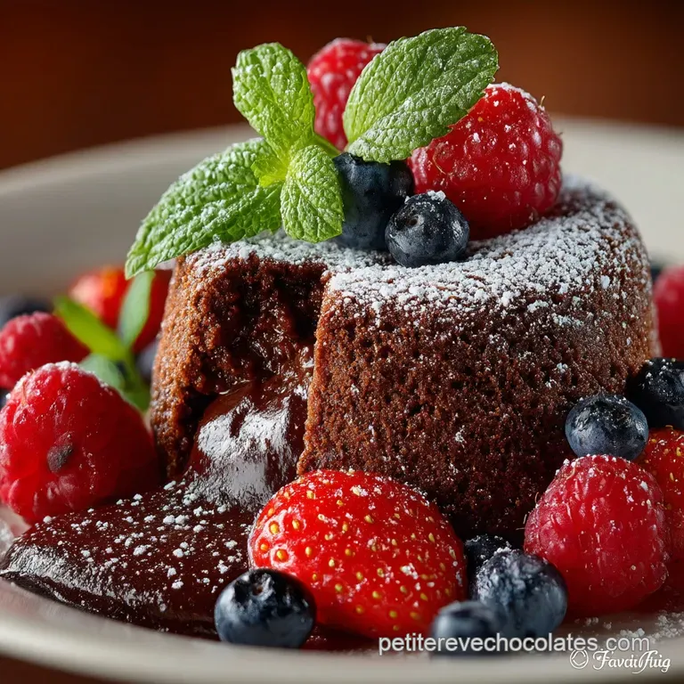 Le Fondant Inoubliable Cœur de Lava Chocolaté Maison