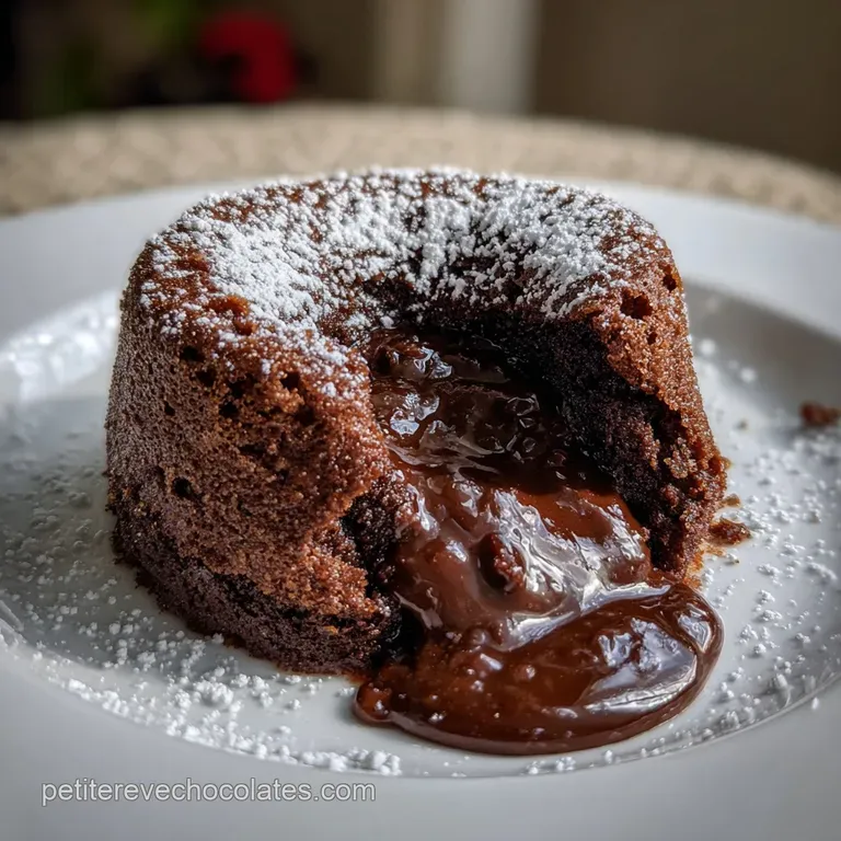 Fondant au chocolat : L&eacute;l&eacute;gance du c&oelig;ur coulant