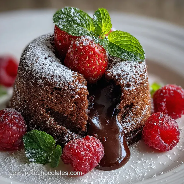 Recette Fondant Au Chocolat Coeur Coulant Soyeux