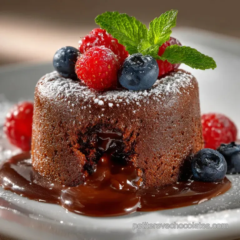 Fondant Chocolat Moelleux : Le Vrai C&oelig;ur Coulant presentation