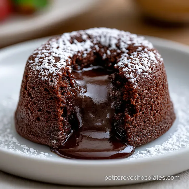 Fondant Chocolat Noir Intense: C&oelig;ur Coulant