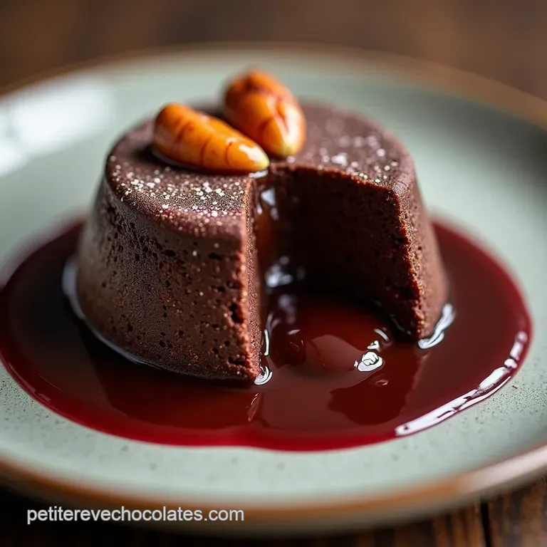Moelleux au Chocolat Noir Intense Cœur Fondant aux Noix de Pécan Caramélisées