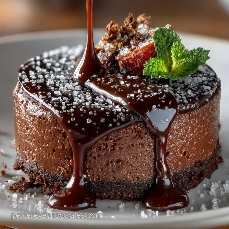 Le ChaudFroid Intense Fondant au Chocolat Noir Sans Farine presentation