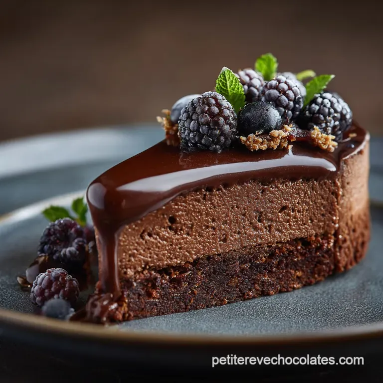 Le Fondant Noir Absolu Sans Gluten LÉlégance Cacao