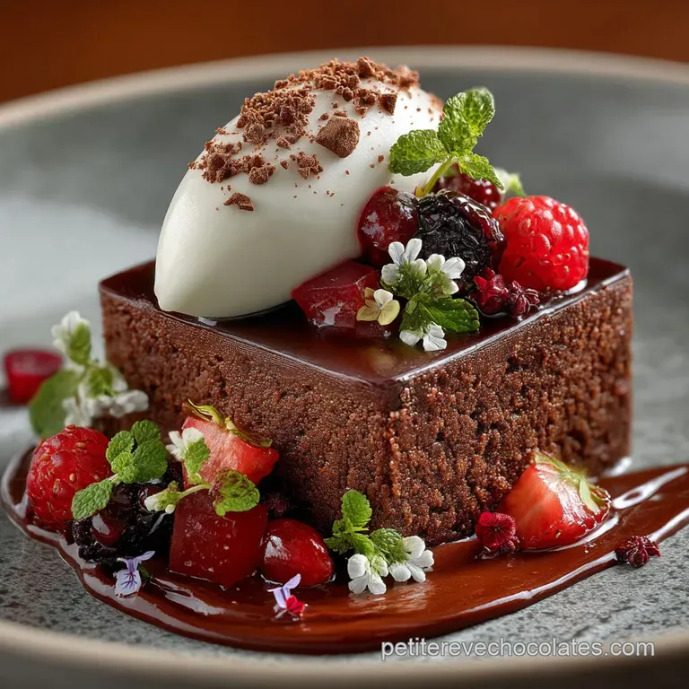 Le Fondant Au Chocolat Parfait Du Chef L&eacute;l&eacute;gance C&oelig;ur Coulant presentation
