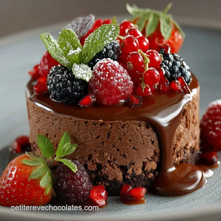 Le Fondant au Chocolat Parfait du Chef L&Eacute;l&eacute;gance C&oelig;ur Coulant
