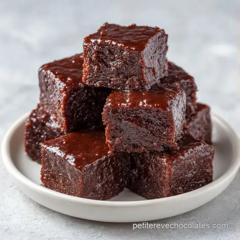Quelques beignets dor&eacute;s align&eacute;s sur une assiette blanche, agr&eacute;ment&eacute;s d'un filet de chocolat noir dense et brillant.