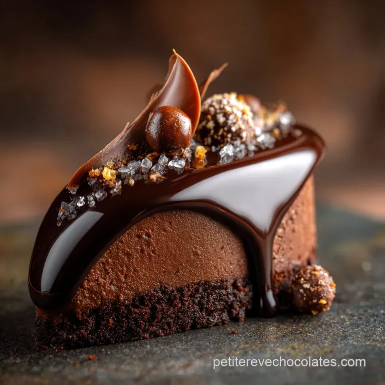 LÉlégance Suprême La Ganache au Chocolat Noir Classique Le Pilier