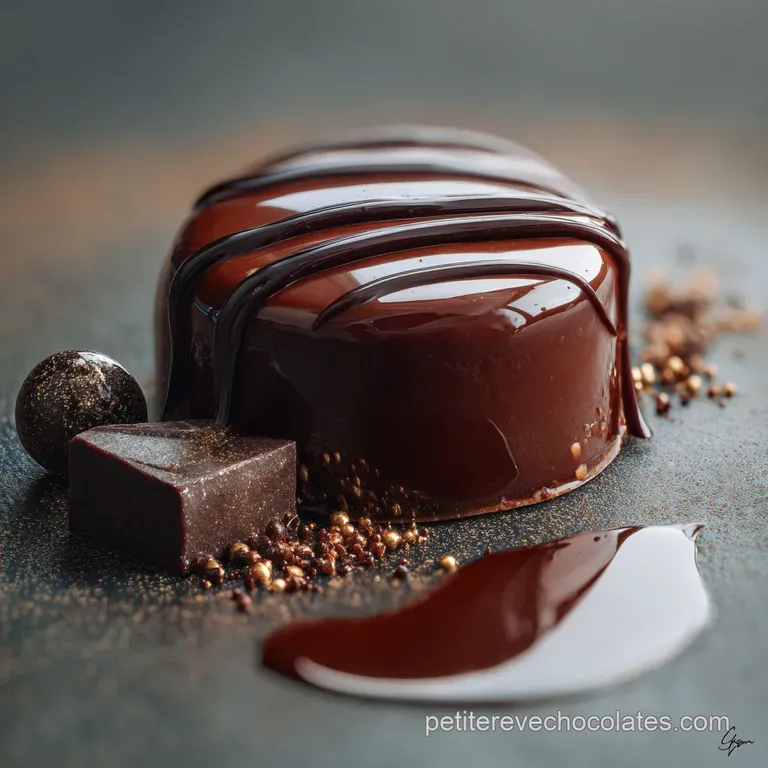 Ganache chocolat noir : Le secret de lémulsion parfaite pour un glaçage miroir